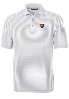 Illinois Fighting Illini Cutter and Buck Virtue Eco Pique Stripe Big Tall Polo