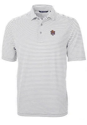 Cutter and Buck LSU Tigers Virtue Eco Pique Stripe Big Tall Polo