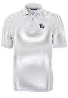 Cutter and Buck NC State Wolfpack Grey Virtue Eco Pique Stripe Big Tall Polo