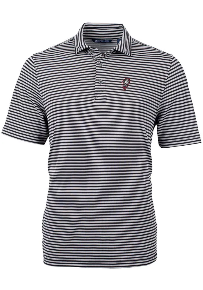 Cutter and Buck Ohio State Buckeyes Virtue Eco Pique Stripe Big Tall Polo