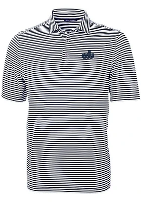 Cutter and Buck Old Dominion Monarchs Navy Blue Virtue Eco Pique Stripe Big Tall Polo