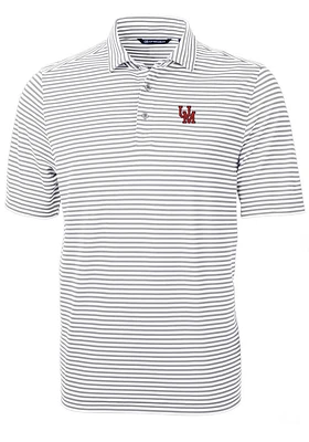 Cutter and Buck Ole Miss Rebels Virtue Eco Pique Stripe Big Tall Polo
