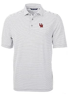 Cutter and Buck Ole Miss Rebels Virtue Eco Pique Stripe Big Tall Polo