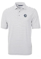 Penn State Nittany Lions Grey Cutter and Buck Virtue Eco Pique Stripe Big Tall Polo