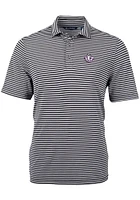 Cutter and Buck TCU Horned Frogs Virtue Eco Pique Stripe Big Tall Polo