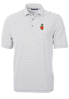 Cutter and Buck UCF Knights Grey Virtue Eco Pique Stripe Big Tall Polo