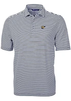 Cutter and Buck West Virginia Mountaineers Navy Blue Virtue Eco Pique Stripe Big Tall Polo