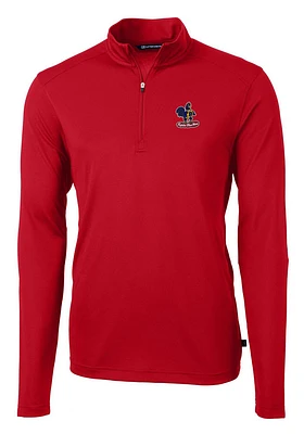 Cutter and Buck Delaware Fightin' Blue Hens Mens Virtue Eco Pique Big Tall Qtr Zip