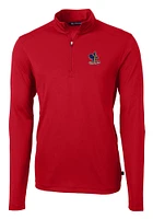 Cutter and Buck Delaware Fightin' Blue Hens Mens Virtue Eco Pique Big Tall Qtr Zip