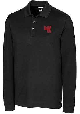 Cutter and Buck Western Kentucky Hilltoppers Mens Black Advantage Pique Long Sleeve Big Tall..