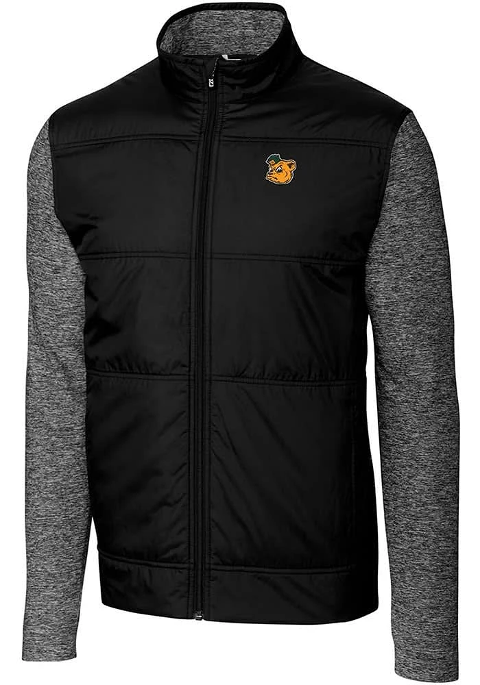 Cutter and Buck Baylor Bears Mens Black Stealth Hybrid Quilted Big Tall Light Weight Jacket