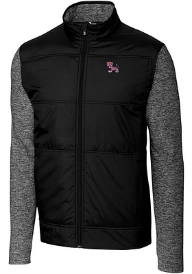 Cutter and Buck Clemson Tigers Mens Black Stealth Hybrid Quilted Big Tall Light Weight Jacke..