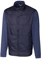 Cutter and Buck Georgetown Hoyas Mens Navy Blue Stealth Hybrid Quilted Big Tall Light Weight..