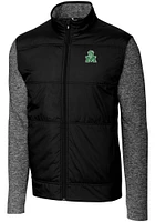 Cutter and Buck Marshall Thundering Herd Mens Black Stealth Hybrid Quilted Big Tall Light We..