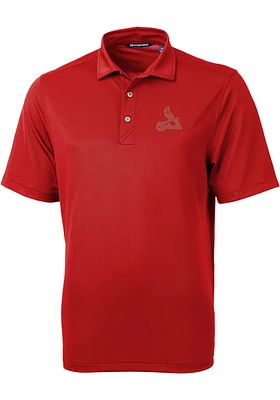 Cutter and Buck St Louis Cardinals Mens Red Virtue Design Short Sleeve Polo
