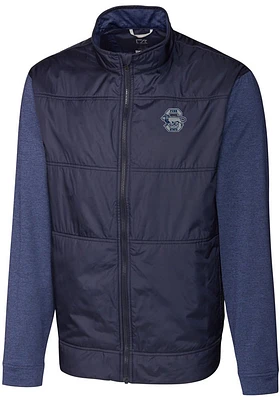 Cutter and Buck Penn State Nittany Lions Mens Navy Blue Stealth Hybrid Quilted Big Tall Light We