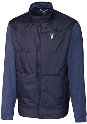 Cutter and Buck Villanova Wildcats Mens Navy Blue Stealth Hybrid Quilted Big Tall Light Weig..