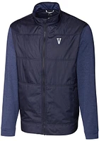 Cutter and Buck Villanova Wildcats Mens Navy Blue Stealth Hybrid Quilted Big Tall Light Weig..