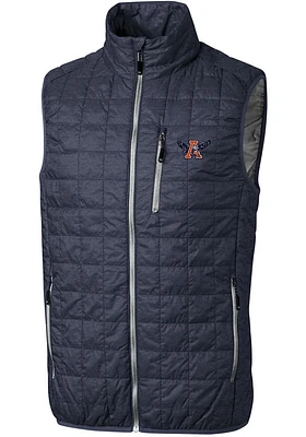 Cutter and Buck Auburn Tigers Big Tall Grey Rainier PrimaLoft Vest Mens