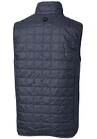 Cutter and Buck Auburn Tigers Big Tall Grey Rainier PrimaLoft Vest Mens