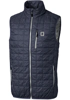 Cutter and Buck Georgetown Hoyas Big Tall Grey Rainier PrimaLoft Vest Mens