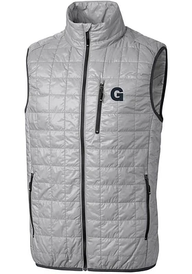 Cutter and Buck Gonzaga Bulldogs Big Tall Grey Rainier PrimaLoft Vest Mens