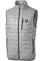 Grey Illinois Fighting Illini Cutter and Buck Big Tall Rainier PrimaLoft Vest Mens
