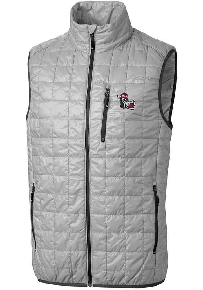 Cutter and Buck NC State Wolfpack Big Tall Rainier PrimaLoft Vest Mens