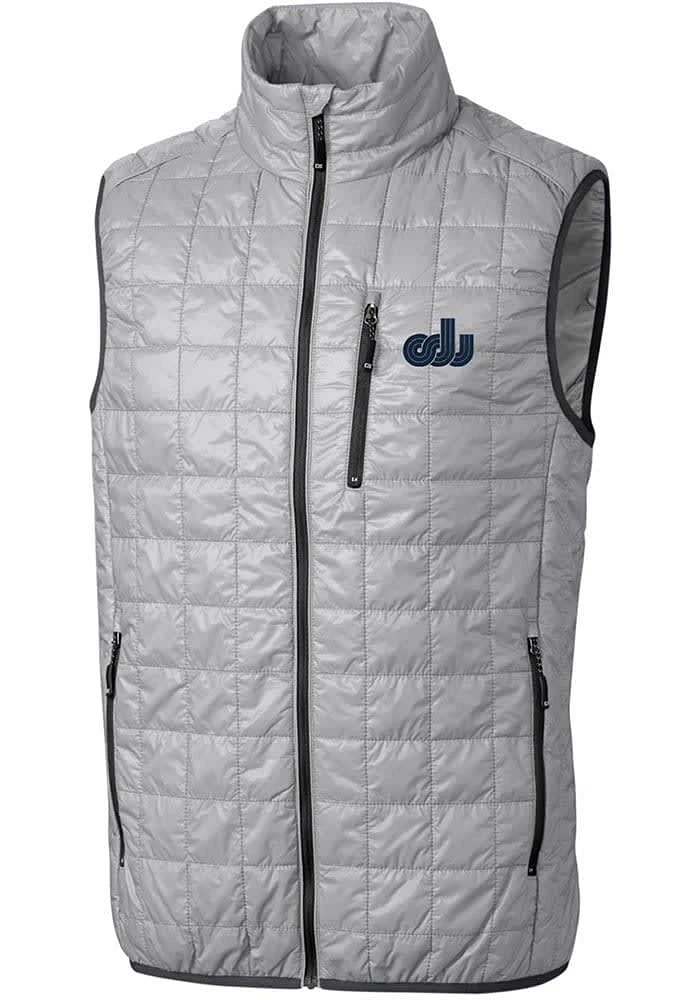 Cutter and Buck Old Dominion Monarchs Big Tall Grey Rainier PrimaLoft Vest Mens