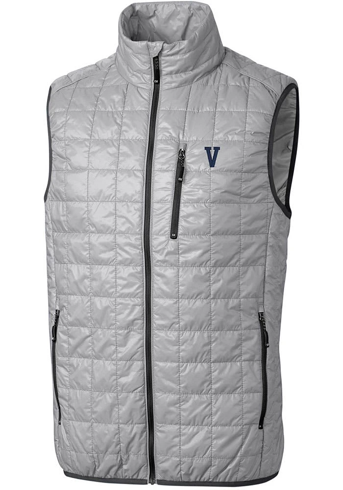 Cutter and Buck Villanova Wildcats Big Tall Grey Rainier PrimaLoft Vest Mens