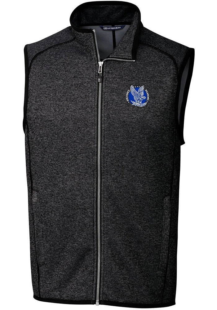 Cutter and Buck Air Force Falcons Big Tall Charcoal Mainsail Sweater Vest Mens