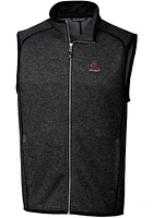 Cutter and Buck Alabama Crimson Tide Big Tall Charcoal Mainsail Sweater Vest Mens