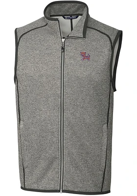 Cutter and Buck Clemson Tigers Big Tall Grey Mainsail Sweater Vest Mens