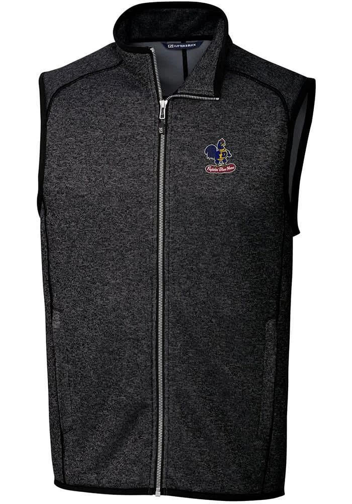 Cutter and Buck Delaware Fightin' Blue Hens Big Tall Charcoal Mainsail Sweater Vest Mens Ves..