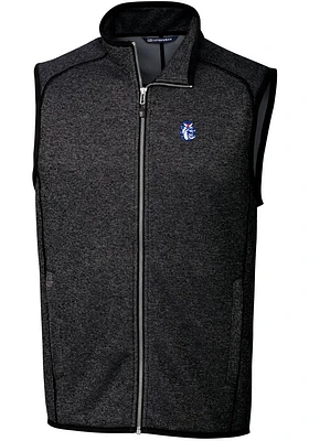 Cutter and Buck Fresno State Bulldogs Big Tall Charcoal Mainsail Sweater Vest Mens