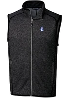 Cutter and Buck Fresno State Bulldogs Big Tall Charcoal Mainsail Sweater Vest Mens