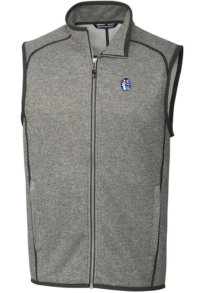 Cutter and Buck Fresno State Bulldogs Big Tall Grey Mainsail Sweater Vest Mens
