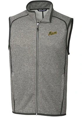 Cutter and Buck George Mason University Big Tall Grey Mainsail Sweater Vest Mens