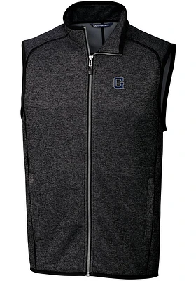 Cutter and Buck Georgetown Hoyas Big Tall Charcoal Mainsail Sweater Vest Mens