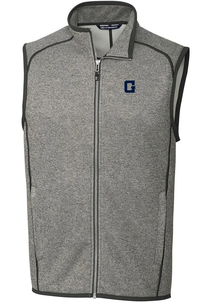 Cutter and Buck Georgetown Hoyas Big Tall Grey Mainsail Sweater Vest Mens