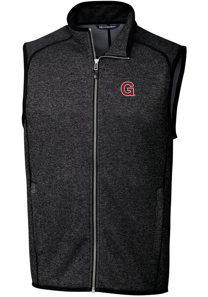Cutter and Buck Gonzaga Bulldogs Big Tall Charcoal Mainsail Sweater Vest Mens
