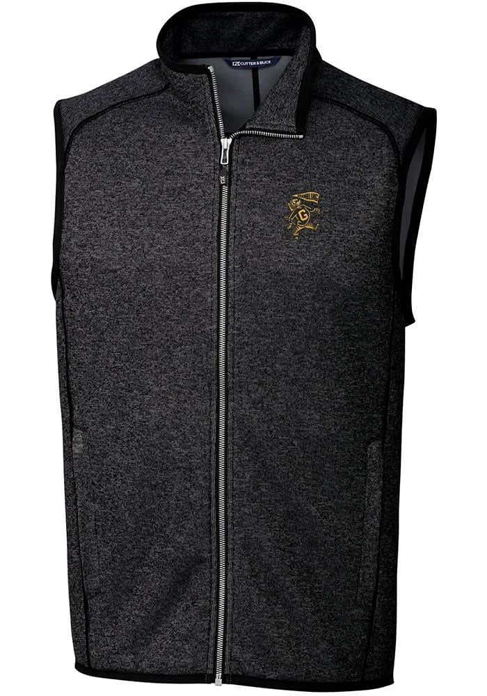 Cutter and Buck Grambling State Tigers Big Tall Charcoal Mainsail Sweater Vest Mens