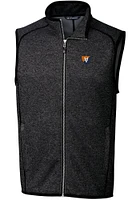Charcoal Illinois Fighting Illini Cutter and Buck Big Tall Mainsail Sweater Vest Mens