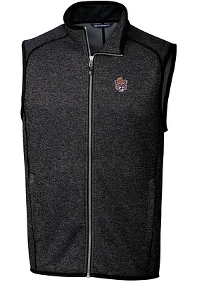 Cutter and Buck LSU Tigers Big Tall Charcoal Mainsail Sweater Vest Mens