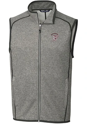 Cutter and Buck Mississippi State Bulldogs Big Tall Grey Mainsail Sweater Vest Mens
