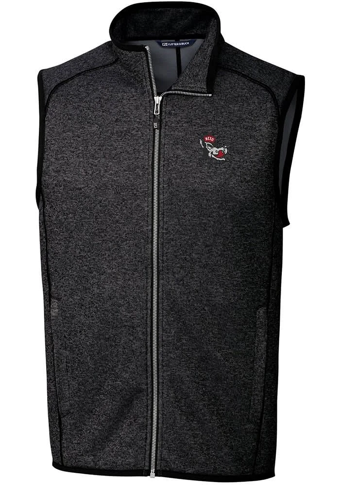 Cutter and Buck NC State Wolfpack Big Tall Charcoal Mainsail Sweater Vest Mens