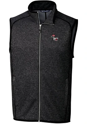 Cutter and Buck NC State Wolfpack Big Tall Charcoal Mainsail Sweater Vest Mens