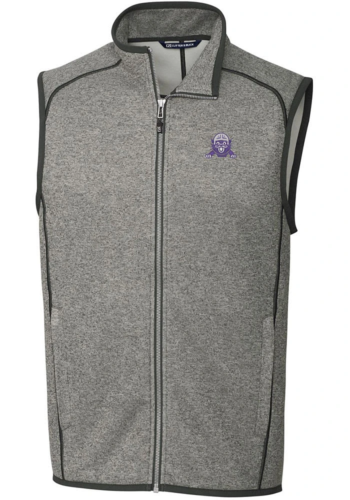 Grey Northwestern Wildcats Cutter and Buck Big Tall Mainsail Sweater Vest Mens