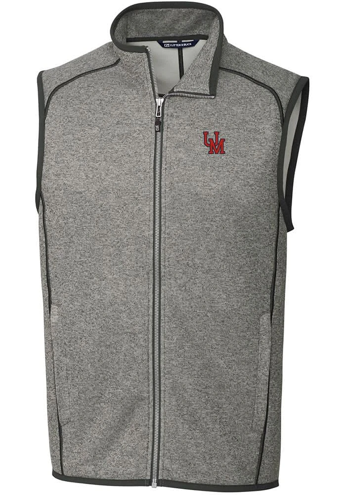 Cutter and Buck Ole Miss Rebels Big Tall Grey Mainsail Sweater Vest Mens