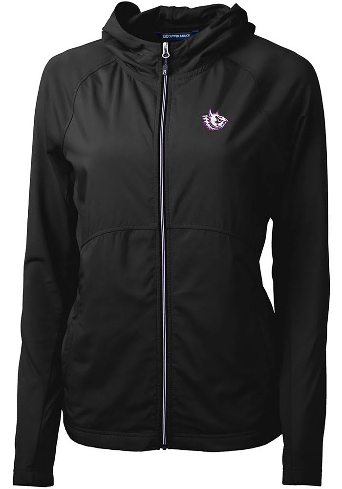 Cutter and Buck TCU Horned Frogs Womens Black Vault Adapt Eco Light Weight Jacket